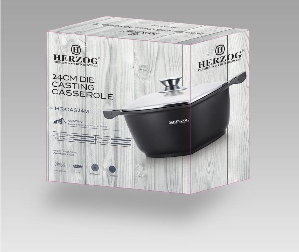 Herzog 24cm Die Casting Braadpan - Afbeelding 2