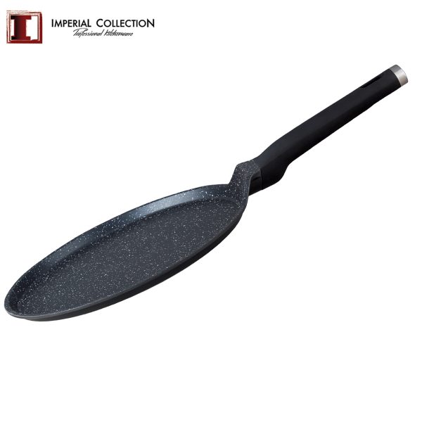 Imperial Collection Pannenkoekpan Met Zwarte Steen Antiaanbaklaag - Afbeelding 3