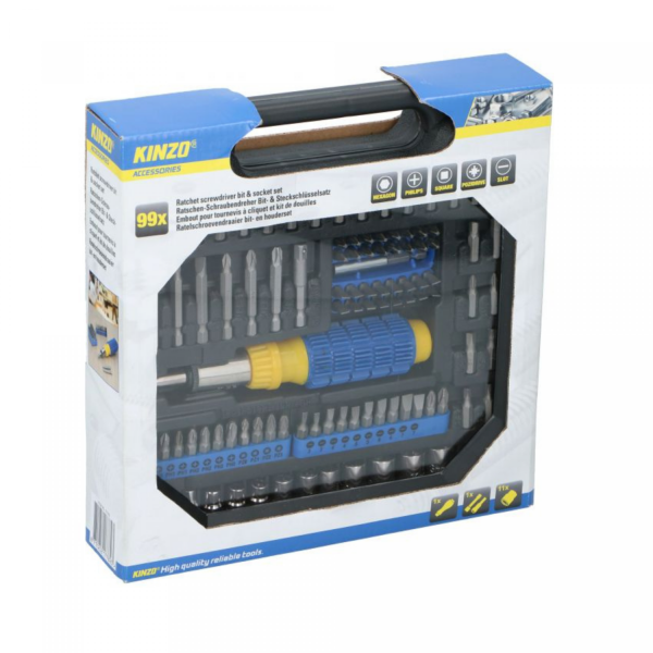 Kinzo ED-17782: 99-Delige doppenset & bitset - Afbeelding 3
