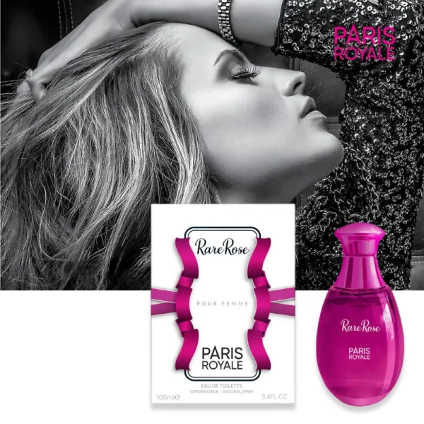 Paris Royale PR009: Rare Rose voor Vrouwen 100ml EDT - Afbeelding 3