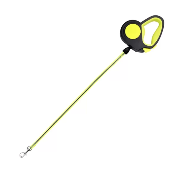 Pet Treatment ED-41661: Intrekbare Glow in the Dark Hondenriem - 3.5 meter Geel - Afbeelding 4