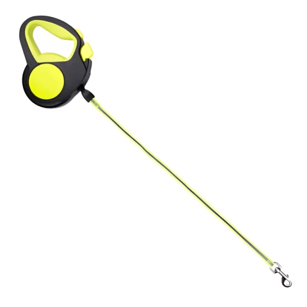 Pet Treatment ED-41678: Intrekbare Glow in the Dark hondenriem - 5M Geel - Afbeelding 4