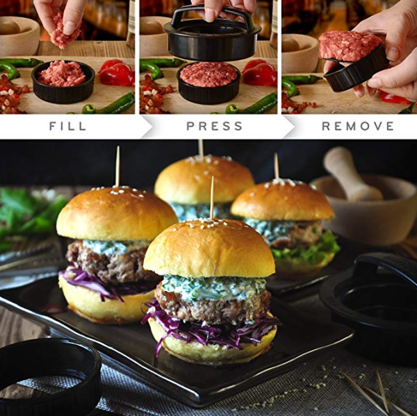 Herzberg Hamburgerpers en Patty maker - Afbeelding 4