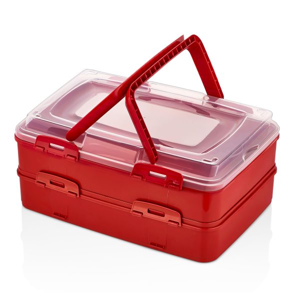 Herzberg Duplex Takeaway Gebak Draagtas Rood