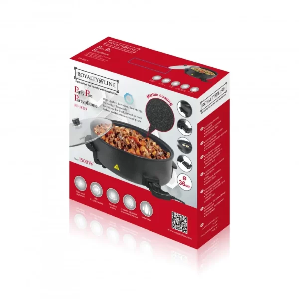 Royalty Line PP-18215: 1500W Feestpan - 36cm - Afbeelding 2