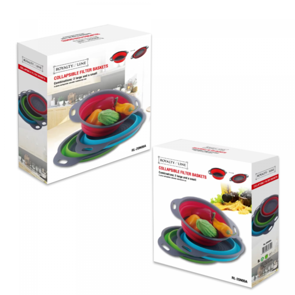 Royalty Line RL-20N09A: Opvouwbare zeefmand en afdruiprek - Afbeelding 3