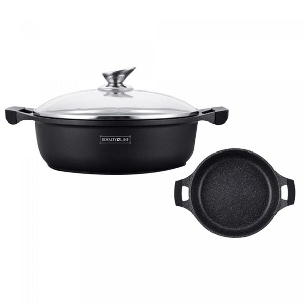 Royalty Line RL-BR30M: Marmeren Ondiepe Soeppan 30cm - Afbeelding 2