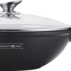 Royalty Line RL-BW32M; 32 cm Marble Coating Wok met glazen afdekplaat - Afbeelding 2