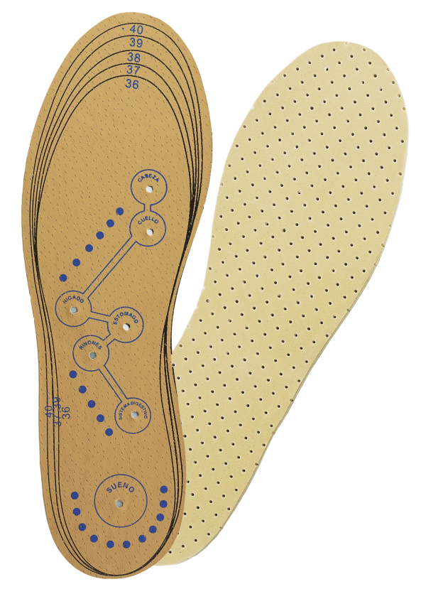 Wellys Inlegzolen voor magnetische reflexologie (heren)