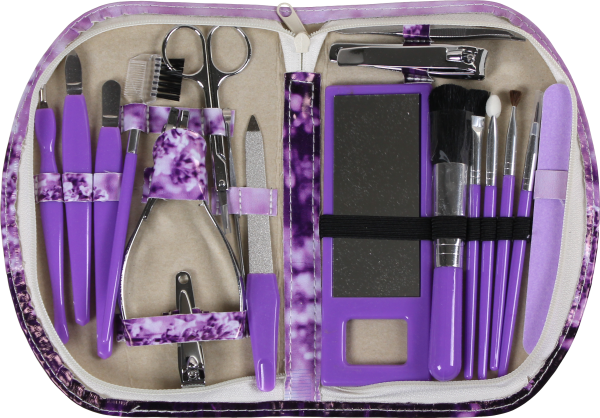 Wellys 18-Delige manicureset 'Lavendel'