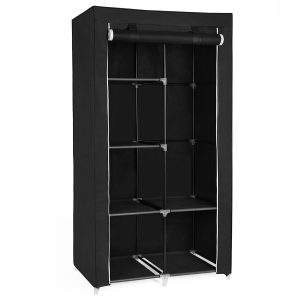 Herzberg HG-8010: Opberggarderobe - Klein Zwart