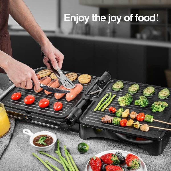Royalty Line RL-PG7937: Panini / Contactgrill - 2000W - Afbeelding 4
