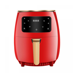 Cheffinger CF-AFRY4.5: 1400W Digitale LED Air Fryer - 4,5 Liter Rood