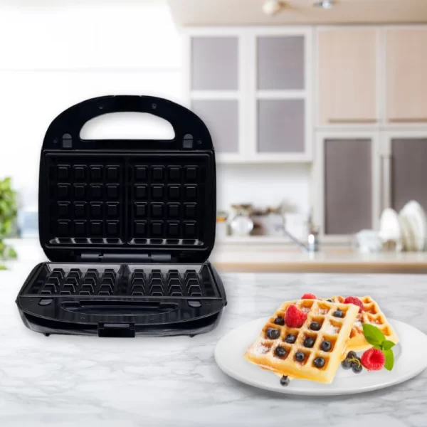 Eisenbach HW-1880: 3in1 Tosti-ijzer, Wafel-, Grillmaker -1000W - Afbeelding 3