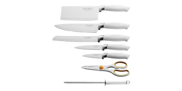 Royalty-Line RL-WHT8-W, Messenset 8 stuks met draaiende stand - Afbeelding 2