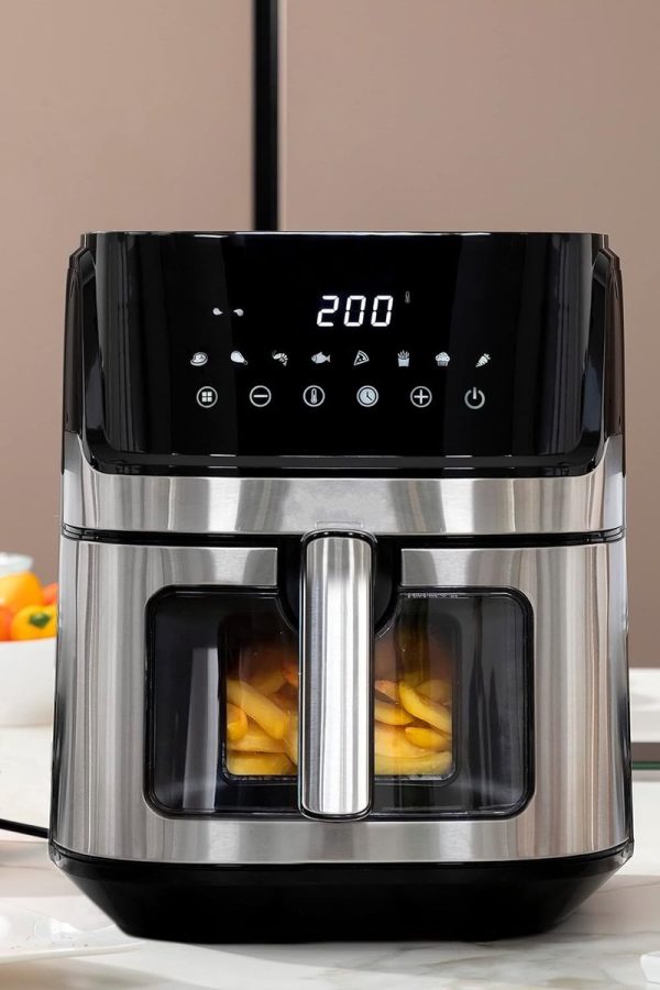 Royalty Line AF21708D: 1700W Digitale Airfryer XXL 6,5 Liter - Zwart - Afbeelding 4