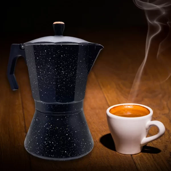 Eisenbach LSS012: Aluminium Espresso Moka Pot Koffiezetapparaat - 12 Kopjes - Afbeelding 3