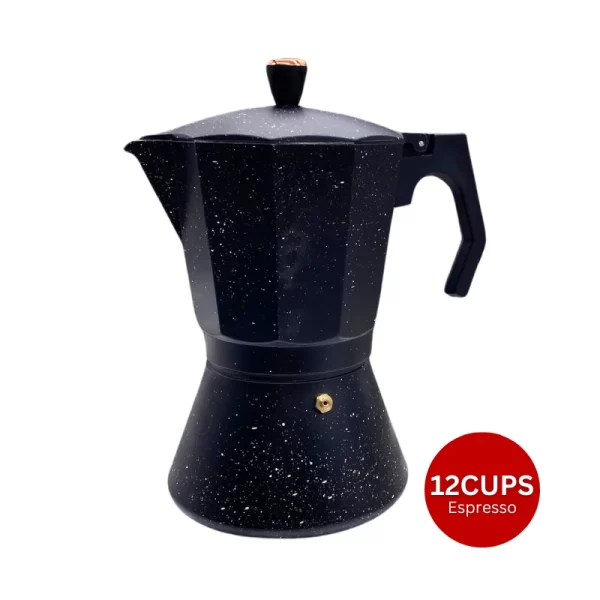 Eisenbach LSS012: Aluminium Espresso Moka Pot Koffiezetapparaat - 12 Kopjes - Afbeelding 4