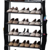 Herzberg HG-03329: 6-Laags Opbergrek Voor Schoenen (47x100cm) - Zwart