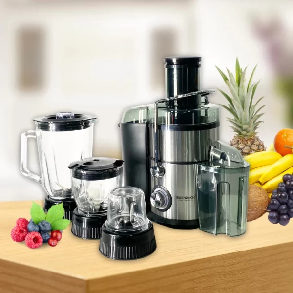 Eisenbach HW-1508: 4-in-1 Sapcentrifuge, Keukenmachine, Blender en Molen -1000W - Afbeelding 2