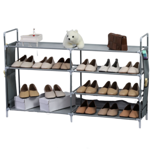 Herzberg HG-03596: 7-Laags Opbergrek voor Schoenen (12x70cm) - Grijs