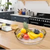 Rosenberg RB01-6597T: 2-delige ronde serveerschaal met gouden handgrepen - Afbeelding 2