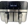 Comfy Nest CN-AFD45NS: 2400W Dubbele Mand Digitale S/S Airfryer - 9L - Afbeelding 2