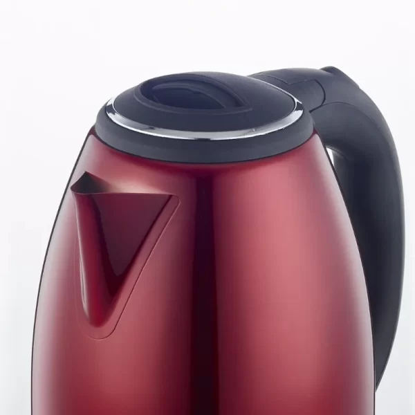 Herzberg HG-5011RED: 1,8L 1500W Roestvrijstalen Waterkoker - Rood - Afbeelding 3
