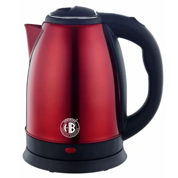 Herzberg HG-5011RED: 1,8L 1500W Roestvrijstalen Waterkoker - Rood
