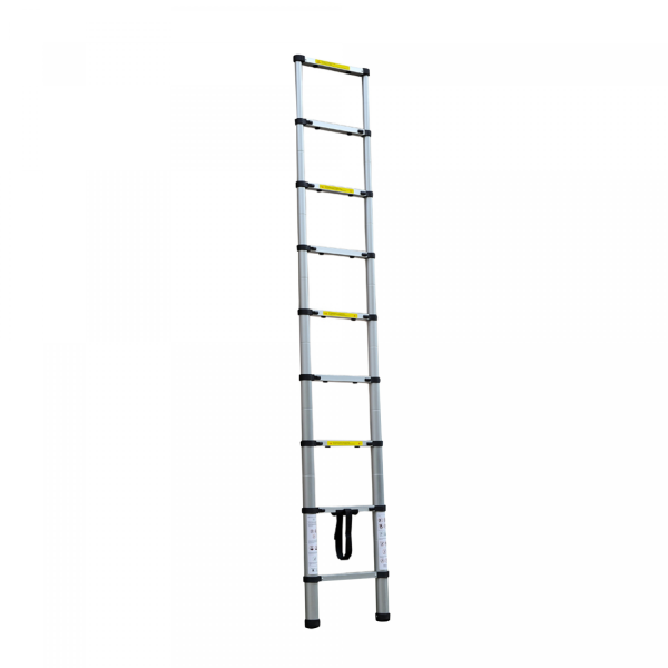 Herzberg HG-5260: Aluminium telescopische ladder met antislip voet - 2.6M - Afbeelding 3