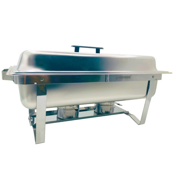 Herzberg HG-8022-1: 9 Kw roestvrijstalen Chafing Dish - 1 verpakking - Afbeelding 3