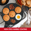 Herzberg HG-CP267SML: 26cm Pannenkoek- En Crêpepan Met Marmeren Coating - 7 Smiley Emoji - Afbeelding 2