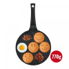 Herzberg HG-CP267SML: 26cm Pannenkoek- En Crêpepan Met Marmeren Coating - 7 Smiley Emoji - Afbeelding 3