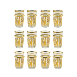 Eisenbach EB-GLS12G: 12-Delige theeglazen met gouden accent