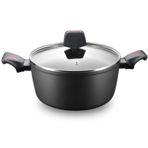 Royalty Line RL-FTN28: 28cm Gegoten Greblon marmer gecoate braadpan - 6L
