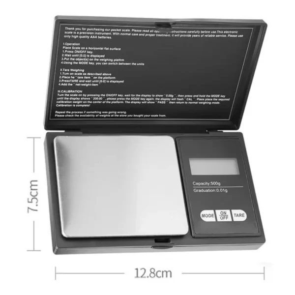 Herzberg HG-04265: Draagbare Elektronische Sieradenweegschaal - Afbeelding 4