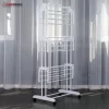 Herzberg HG-8034WHT: Moving Clothes Rack - Wit - Afbeelding 4