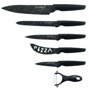 Royalty Line RL-MB5N;Knife Set met marmeren coating 6pcs